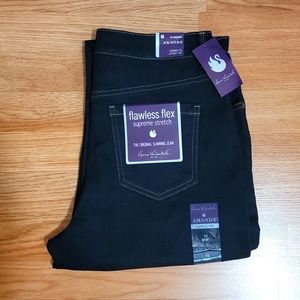 Gloria Vanderbilt Amanda Flawless Flex Supreme Stretch Blue Jeans Sz 10 Short